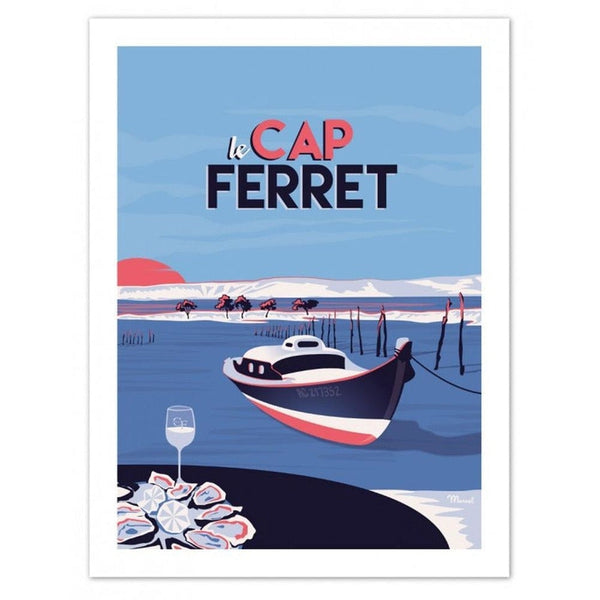 Affiche Cap Ferret - 30 x 40 cm - Marcel