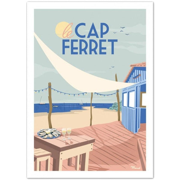 Affiche Cap Ferret - 30 x 40 cm - Marcel