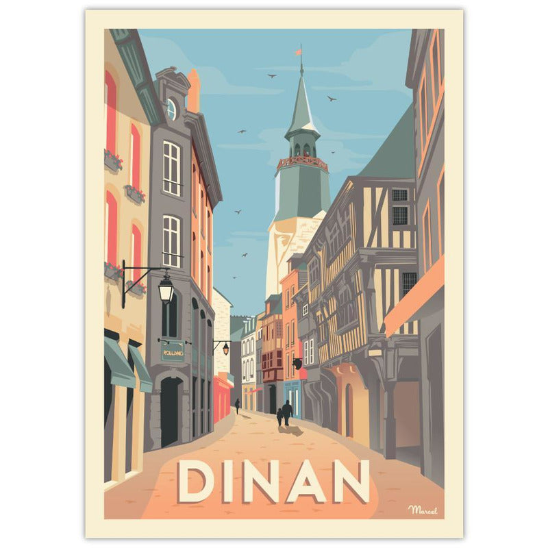 Affiche Dinan - 30 x 40 cm - Marcel
