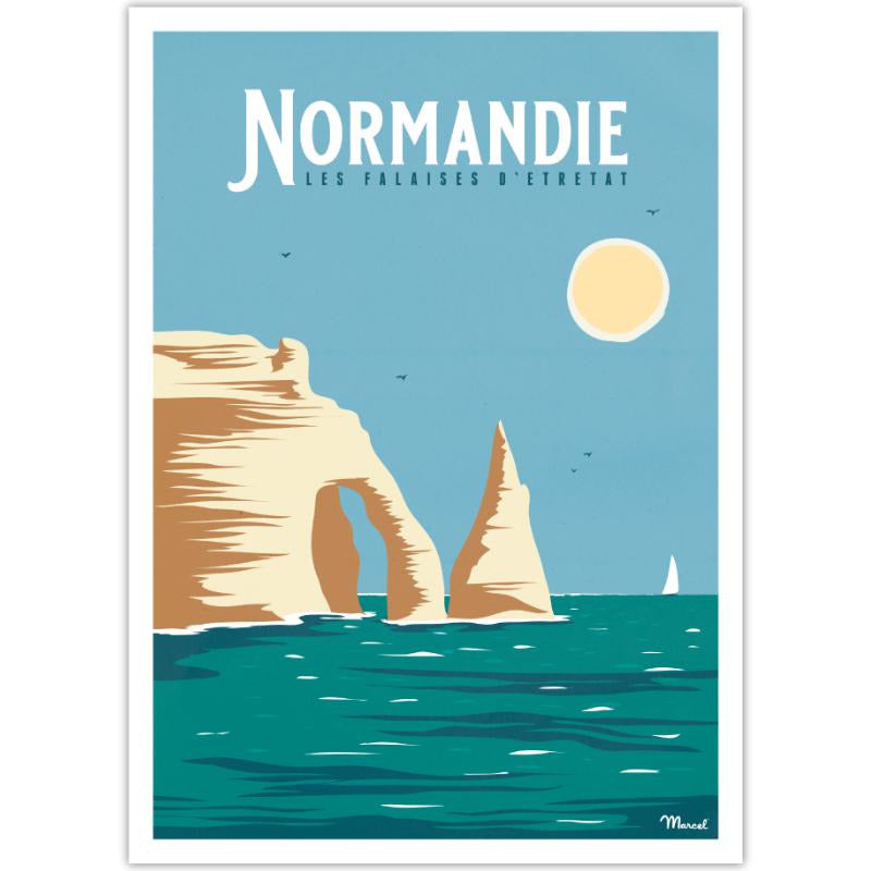 Affiche Etretat - 30 x 40 cm - Marcel