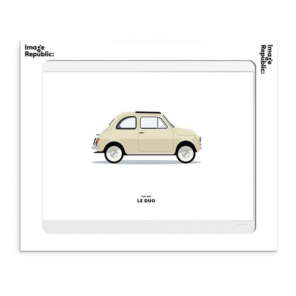 Affiche Fiat 500 - Loïc Prigent - 30 x 40 cm - Image Republic