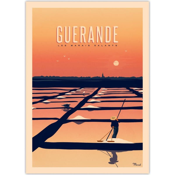 Affiche Guérande - 30 x 40 cm - Marcel