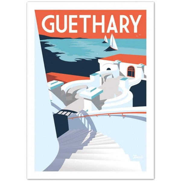Affiche Guethary - 30 x 40 cm - Marcel