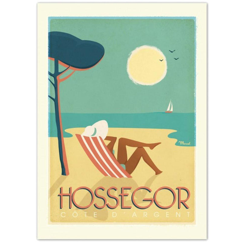 Affiche Hossegor - 30 x 40 cm - Marcel