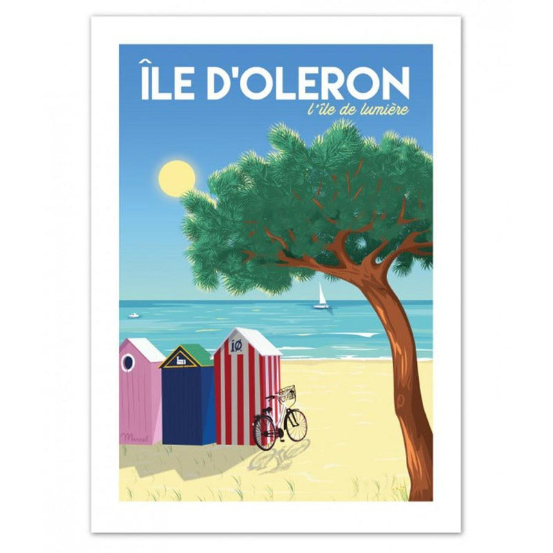 Affiche île d'Oléron - 30 x 40 cm - Marcel