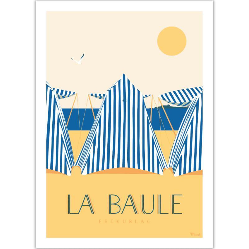 Affiche La Baule - 30 x 40 cm - Marcel