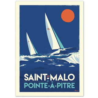 Affiche La route du Rhum - 30 x 40 cm - Marcel