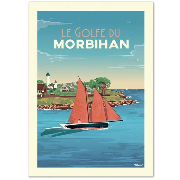Affiche Le Morbihan - 30 x 40 cm - Marcel