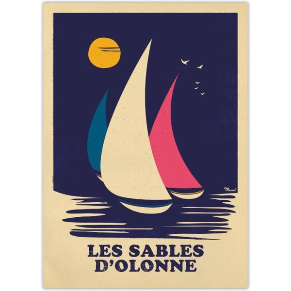 Affiche Les Sables d'Olonne - 30 x 40 cm - Marcel