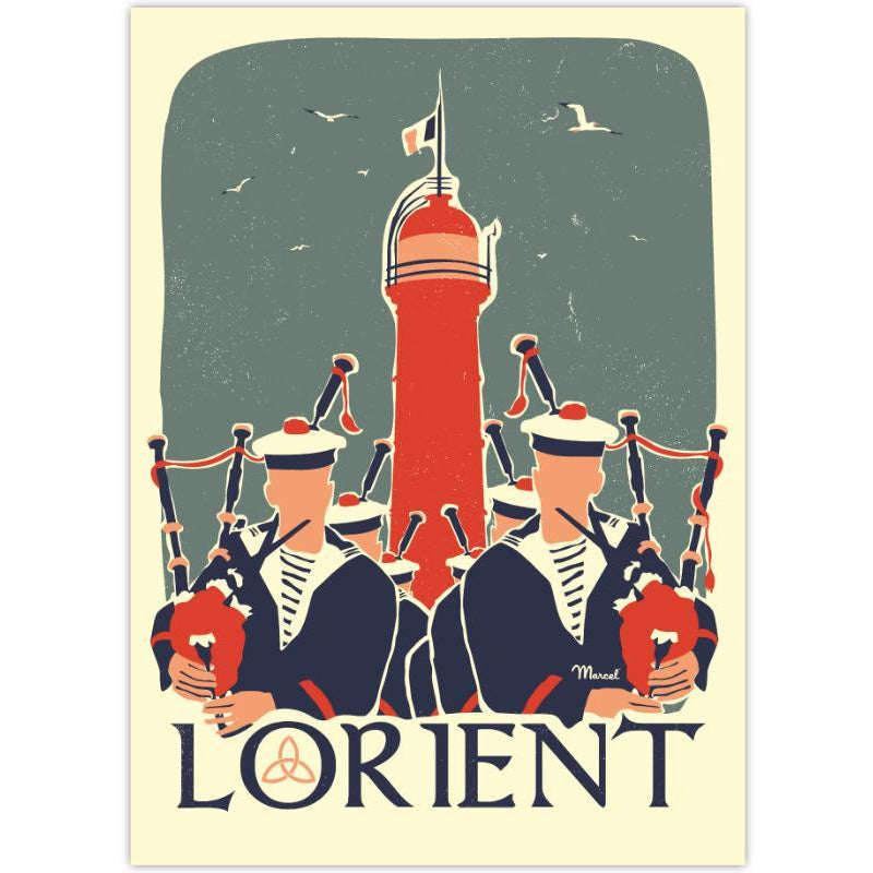 Affiche Lorient - 30 x 40 cm - Marcel