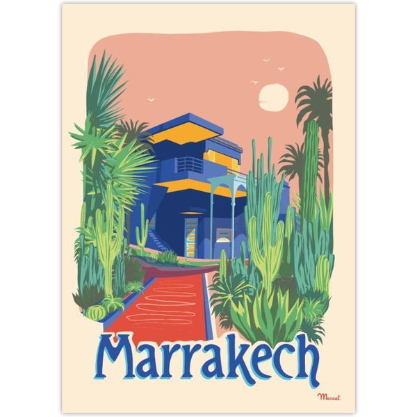 Affiche Marrakech - 30 x 40 cm - Marcel