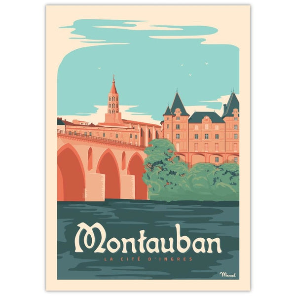 Affiche Montauban - 30 x 40 cm - Marcel
