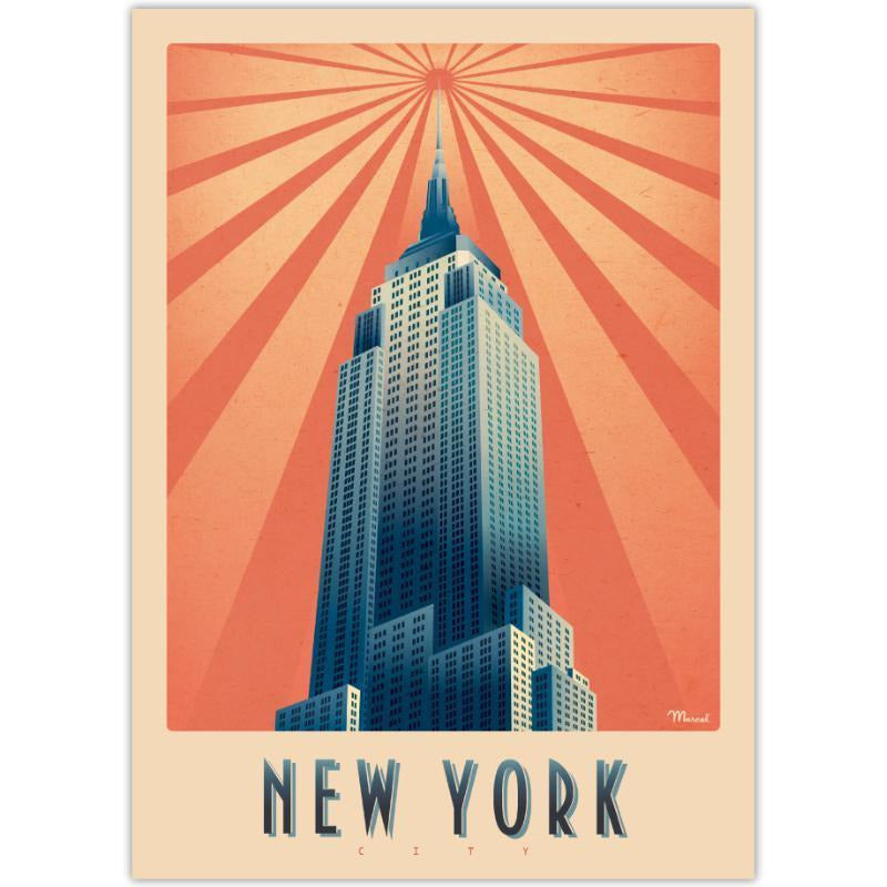 Affiche New York - 30 x 40 cm - Marcel