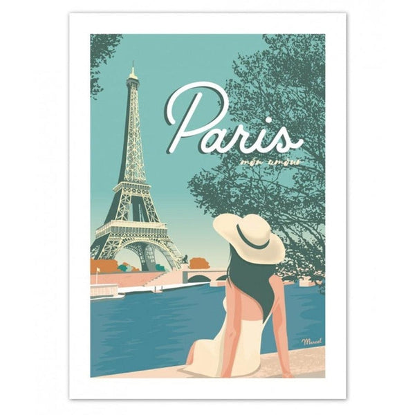 Affiche Paris Tour Eiffel - 30 x 40 cm - Marcel