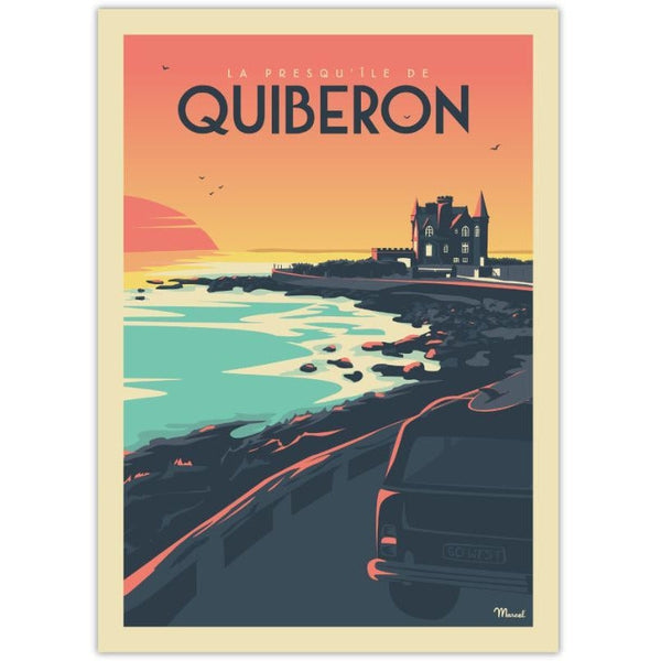 Affiche Presqu'île de Quiberon - 30 x 40 cm - Marcel