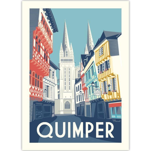 Affiche Quimper - 30 x 40 cm - Marcel