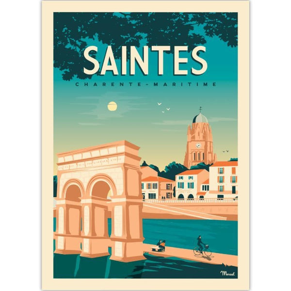 Affiche Saintes - 30 x 40 cm - Marcel