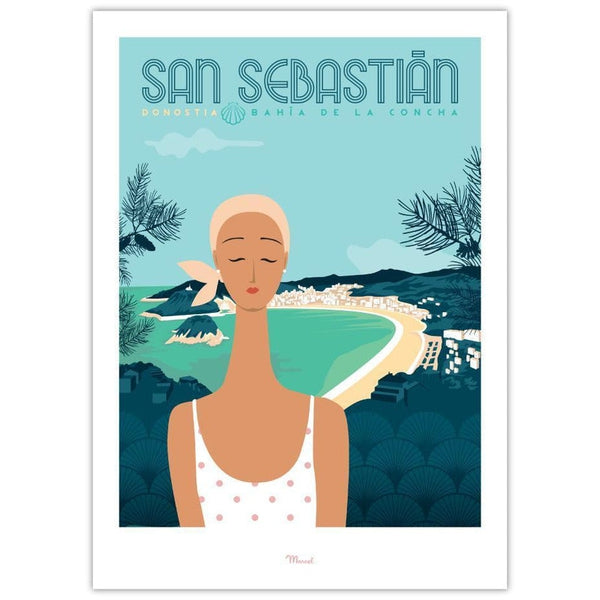 Affiche San Sebastian - 30 x 40 cm - Marcel