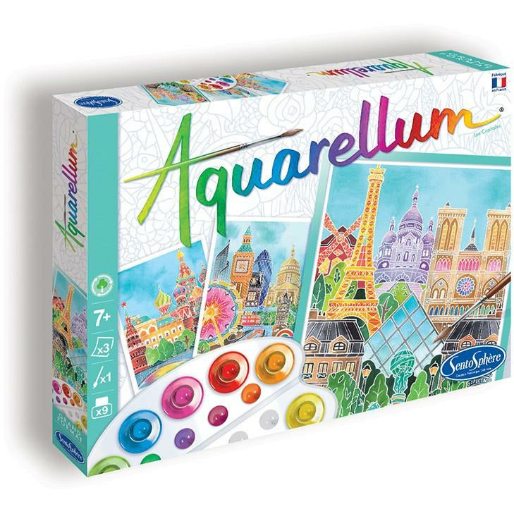 Aquarellum grand format - Les capitales - SentoSphère