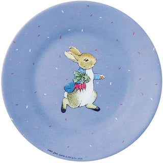 Assiette bleue - Pierre Lapin