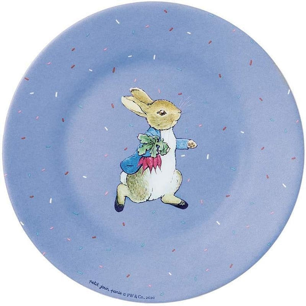 Assiette bleue - Pierre Lapin