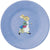 Assiette bleue - Pierre Lapin