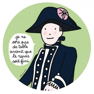 Assiette Prince - Je ne sors pas de table avant que le repas soit fini