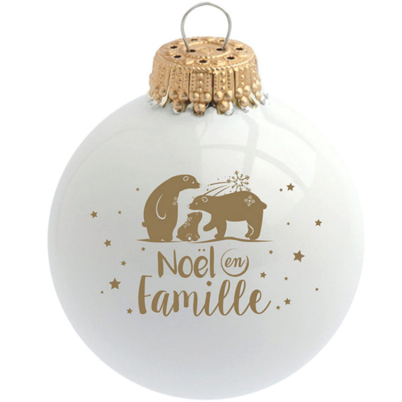 Boule Noël en famille