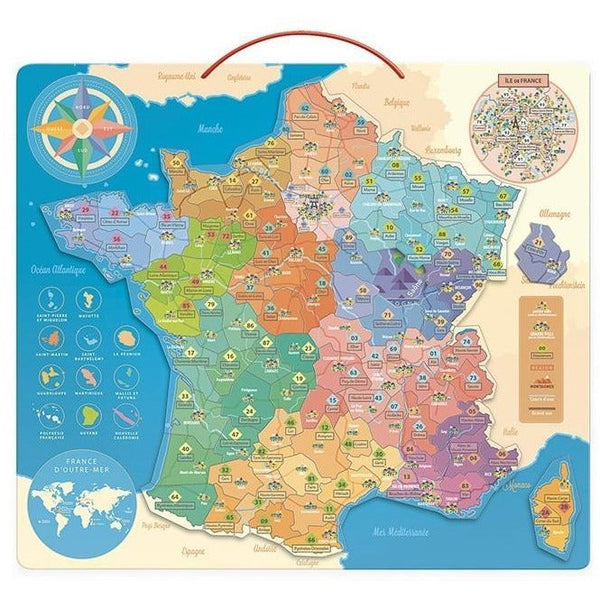 Carte de France éducative - Vilac