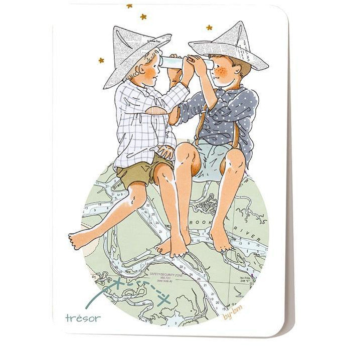 Carte postale Mes trésors - By Bm