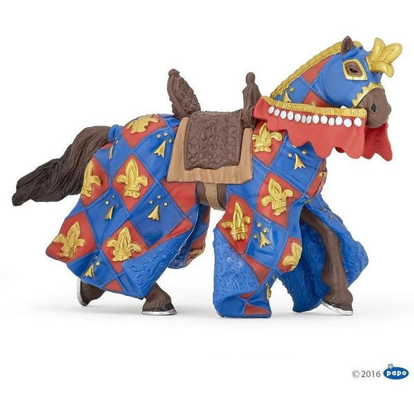 Cheval bleu fleur de lys - Papo
