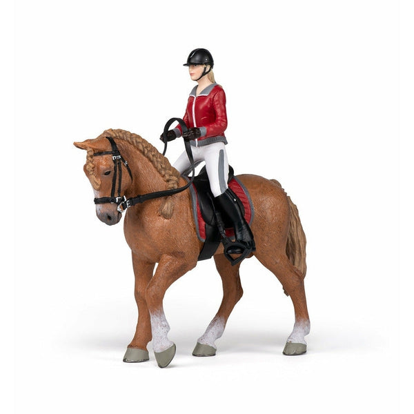 Cheval de promenade et sa cavalière - Papo