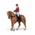 Cheval de promenade et sa cavalière - Papo
