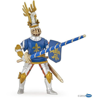 Chevalier bleu fleur de lys - Papo