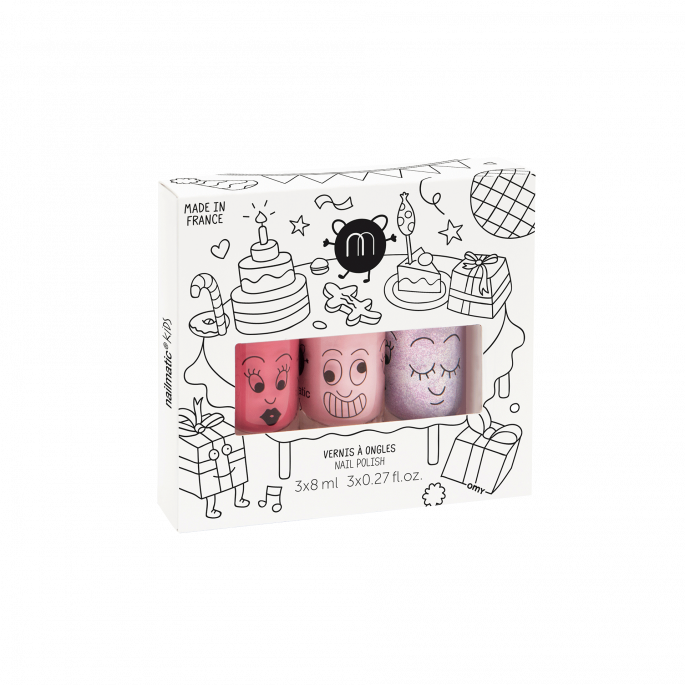 Coffret 3 vernis à l'eau - Party - Nailmatic