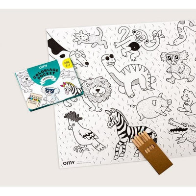 Coloriage de poche - Animaux - Omy