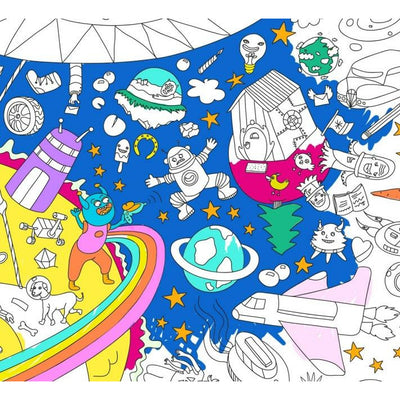 Poster géant à colorier - Cosmos - OMY
