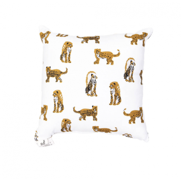 Coussin garni 30 x 30 - Yellow Jaguar - Le Petit Lucas du Tertre