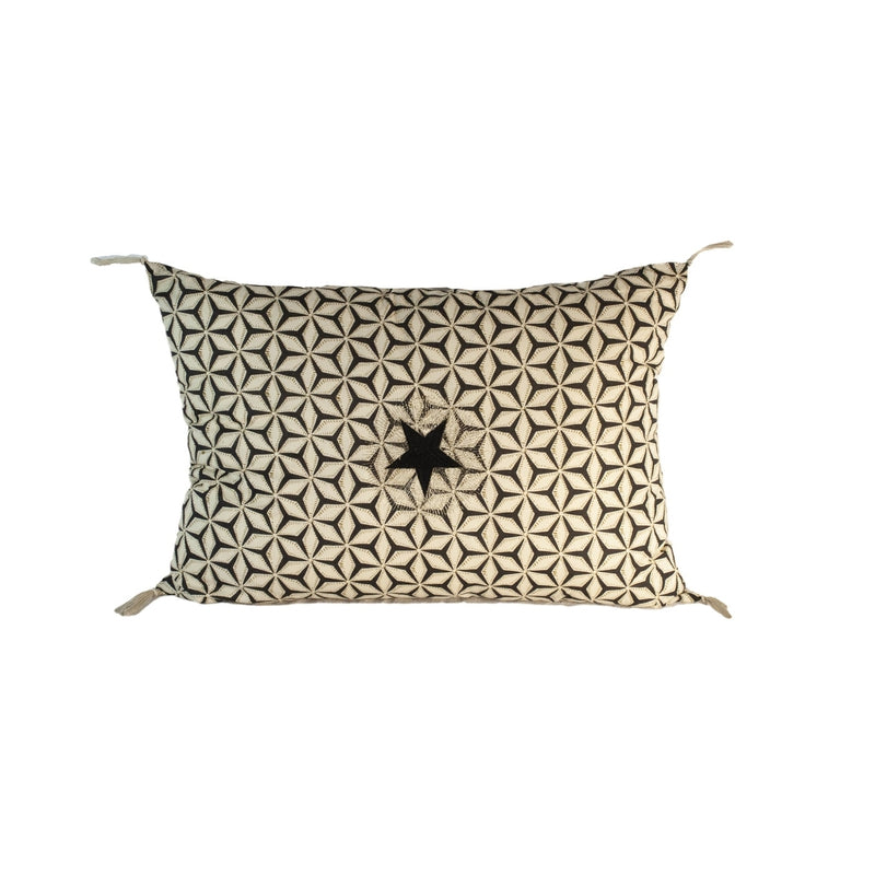 Coussin Etoile Carbone 60 x 40 cm