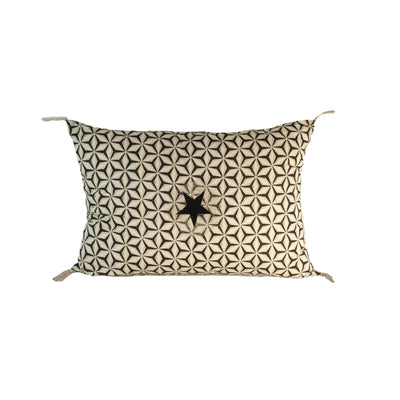 Coussin Etoile Carbone 60 x 40 cm