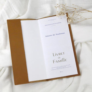 Couverture pour livret de famille - Caramel - Barnabé aime le café