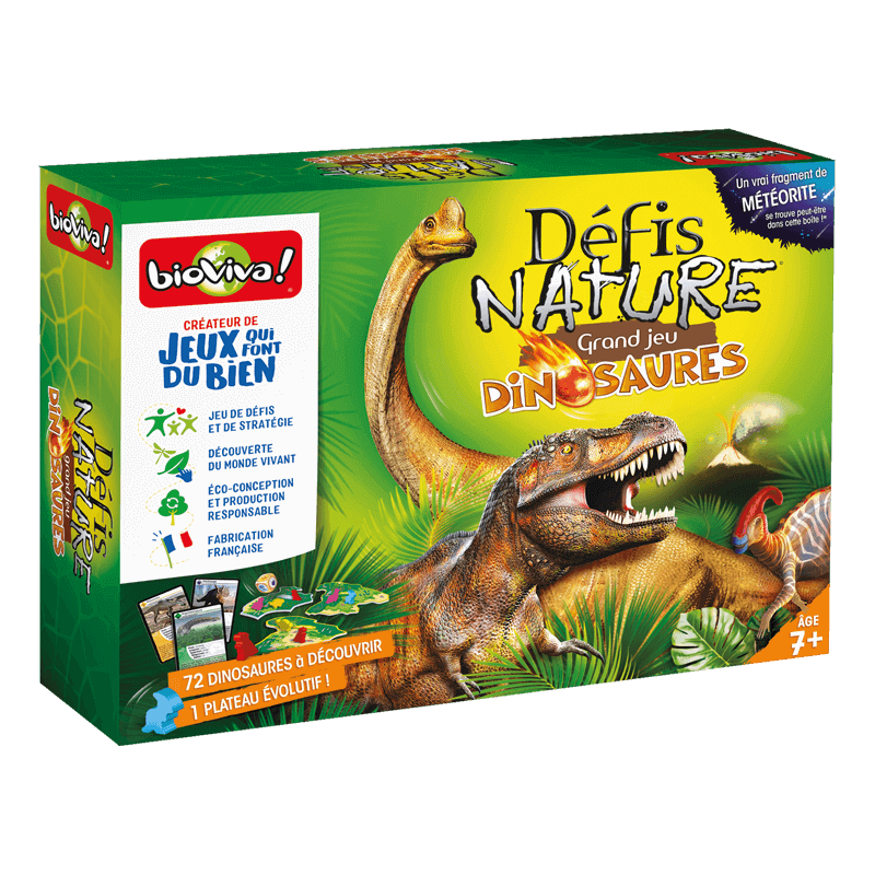 Défis nature : le grand jeu - Dinosaures - Bioviva