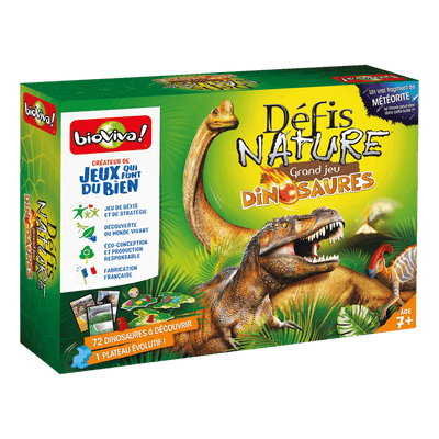 Défis nature : le grand jeu - Dinosaures - Bioviva