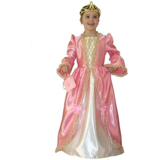 Déguisement marquise en satin rose 6-8 ans