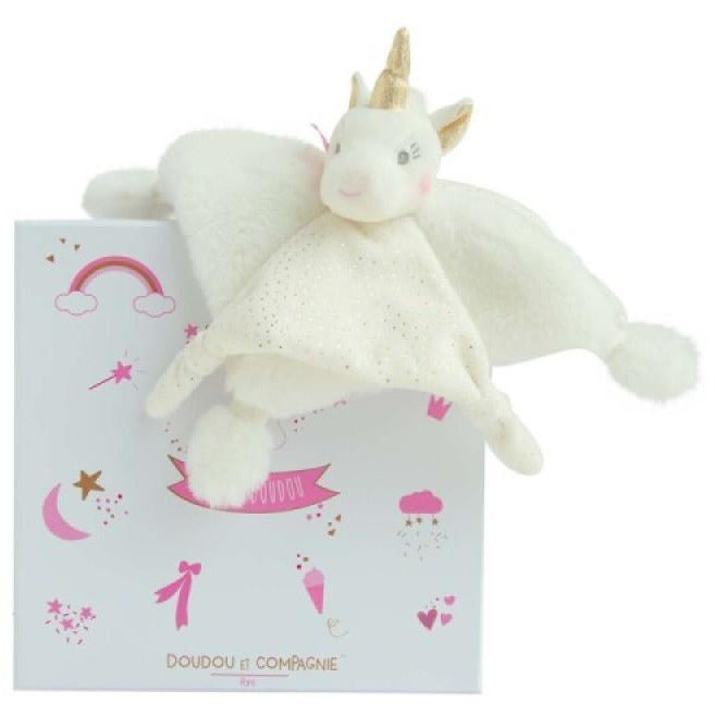 Doudou licorne Or