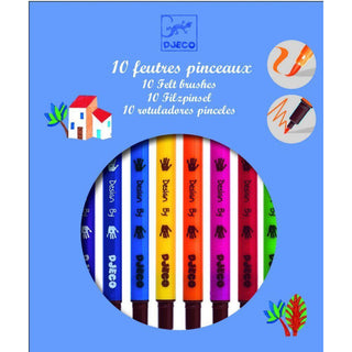 10 feutres pinceaux 