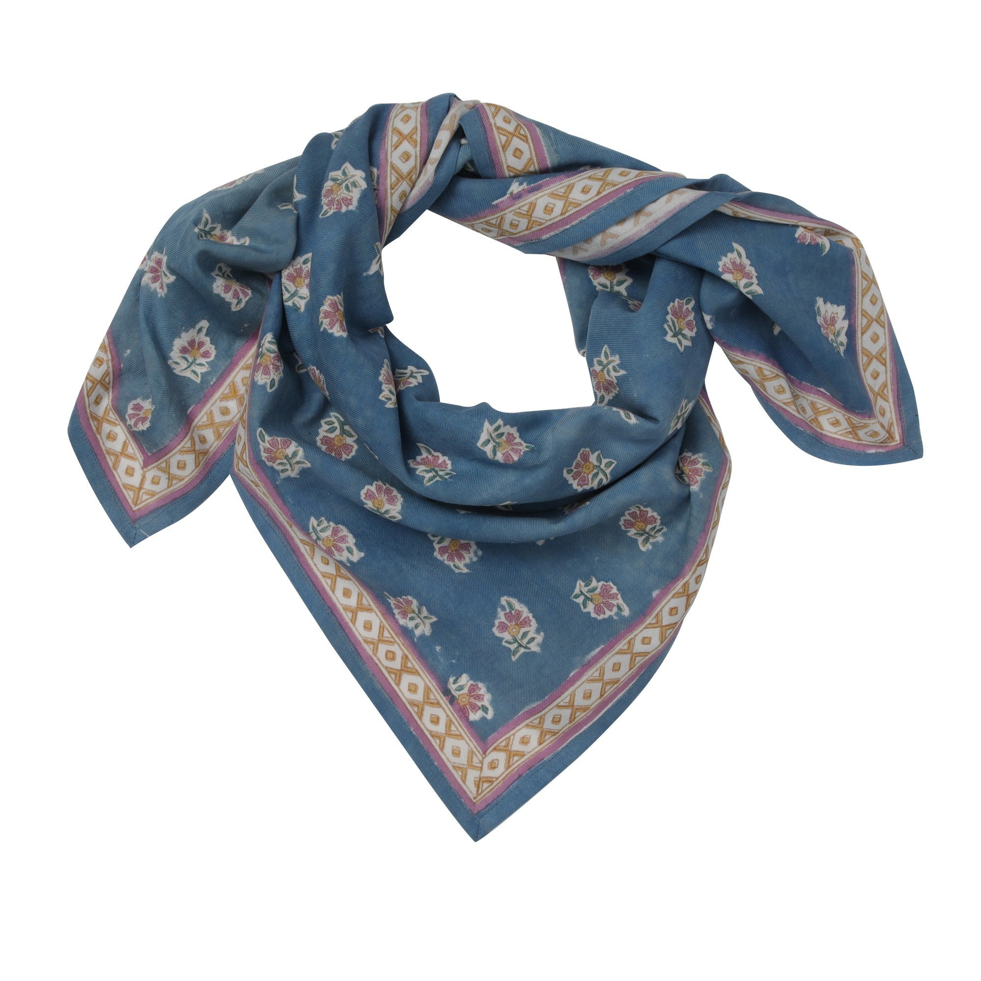 Petit foulard - Belsa blue - Bonheur du Jour