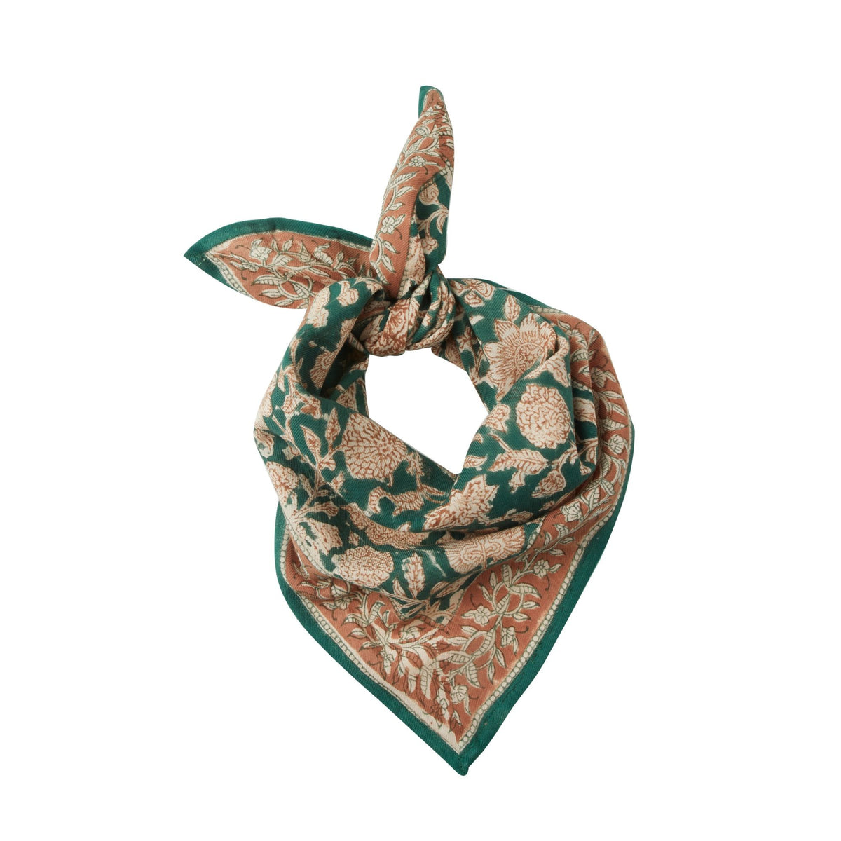Petit foulard imprimé - Tupia green - Bonheur du Jour