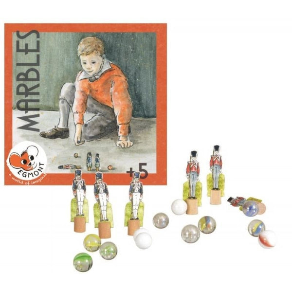 Jeu de billes et petits soldats