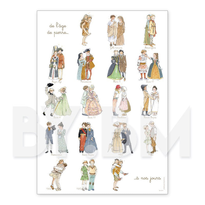 Affiche - frise des costumes - By BM